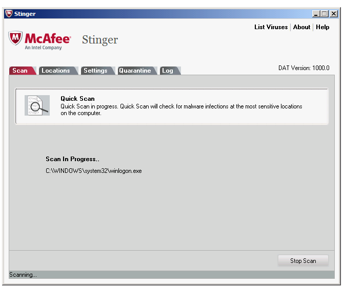 mcafee stinger download windows 7