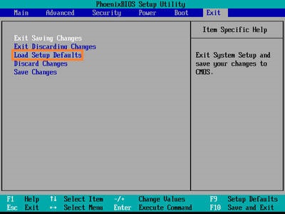BIOS -- Reset BIOS settings - WindowsWally