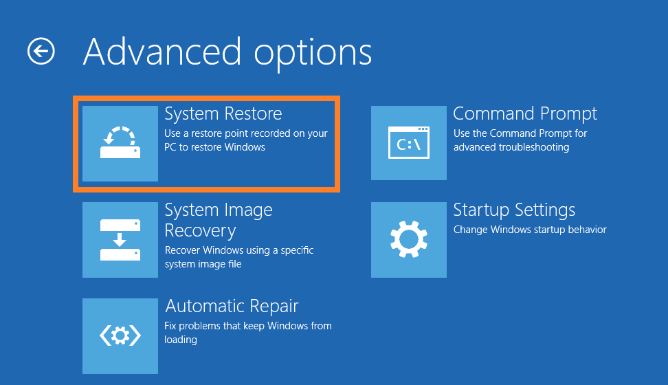 start in troubleshooting