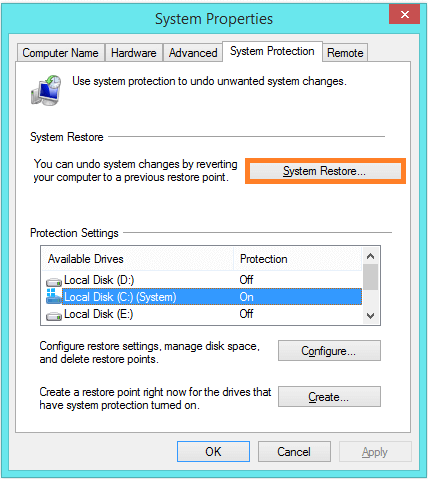 System Restore - System Protection - Restoring a Restore Point -- Windows Wally