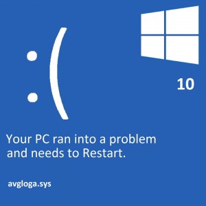 avg update blue screen