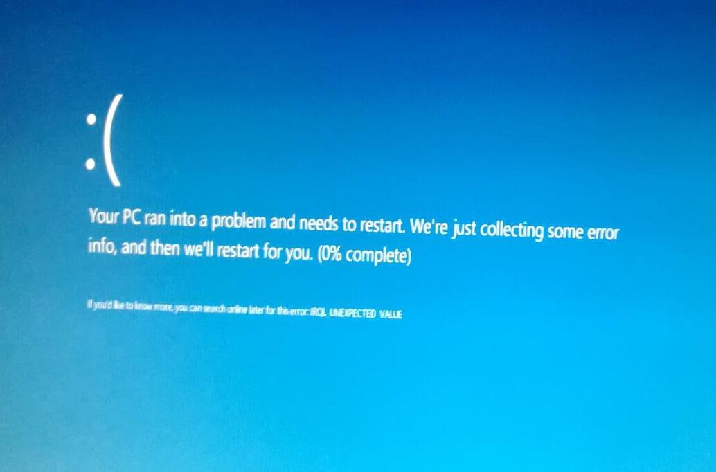 IRQL_UNEXPECTED_VALUE - Windows 10 - Cover -- Windows Wally