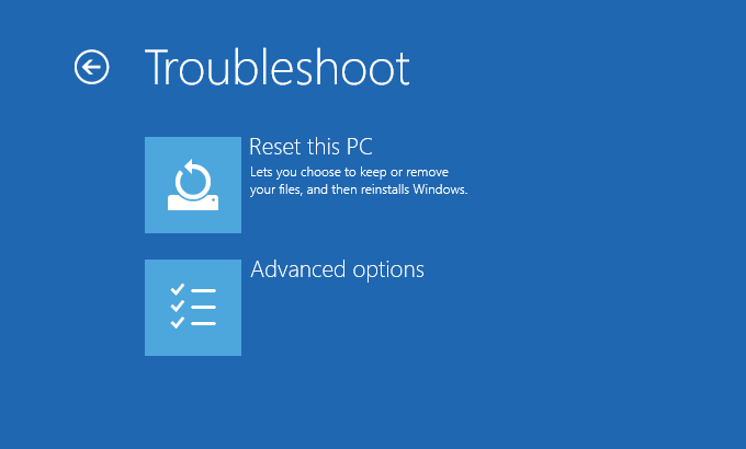 Windows 10 - Fix Windows 10 - Screen 3 - Troubleshoot (screen) -- Windows Wally