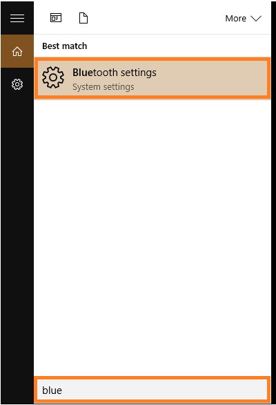 Bluetooth - Windows 10 - Start Menu - Windows Wally
