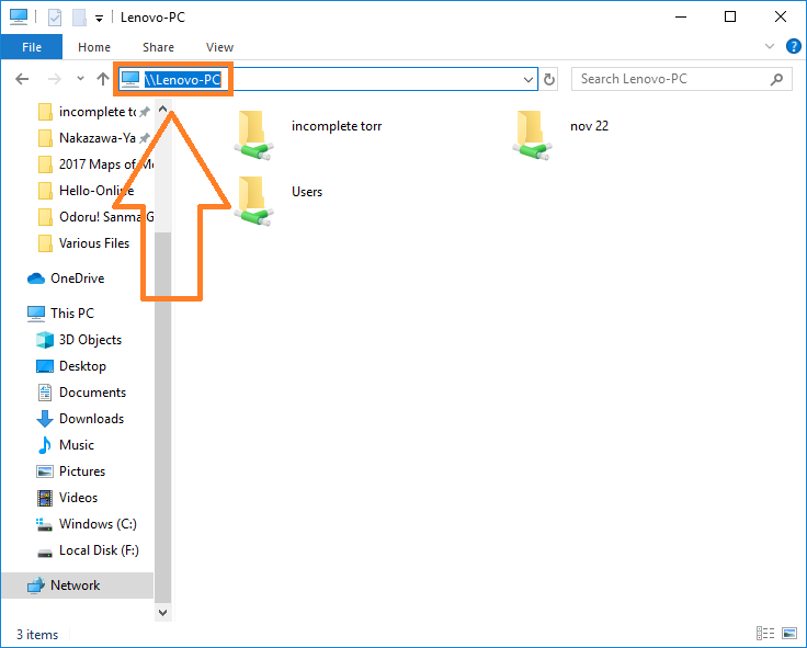 share files between computers at work