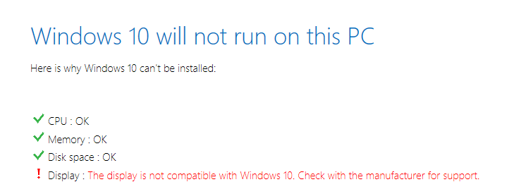 Windows 10 -- Display is not compatible - Cover - Featured - Windows Wally