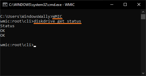 Fatal device hardware error -- Windows Key + R - Run - cmd - WMIC - Windows 10
