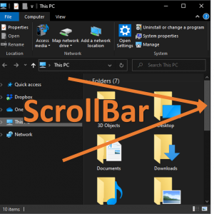 Scrollbar -- Windows 10 - Featured - Windows Wally
